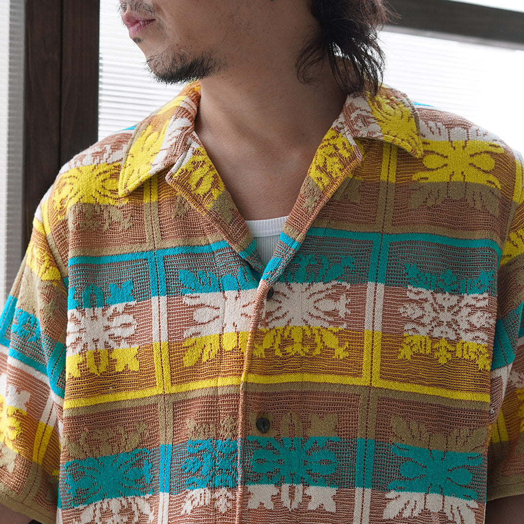 COOHEM（コーヘン） ハワイアンキルト ニットシャツ 日本製