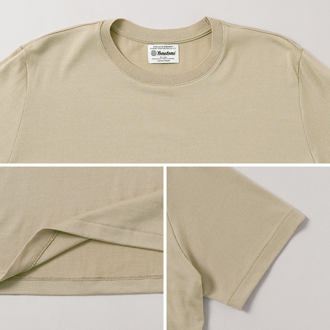 YONETOMI NEW BASIC（ヨネトミニューベーシック） ウールシルク ドレスTシャツ 日本製