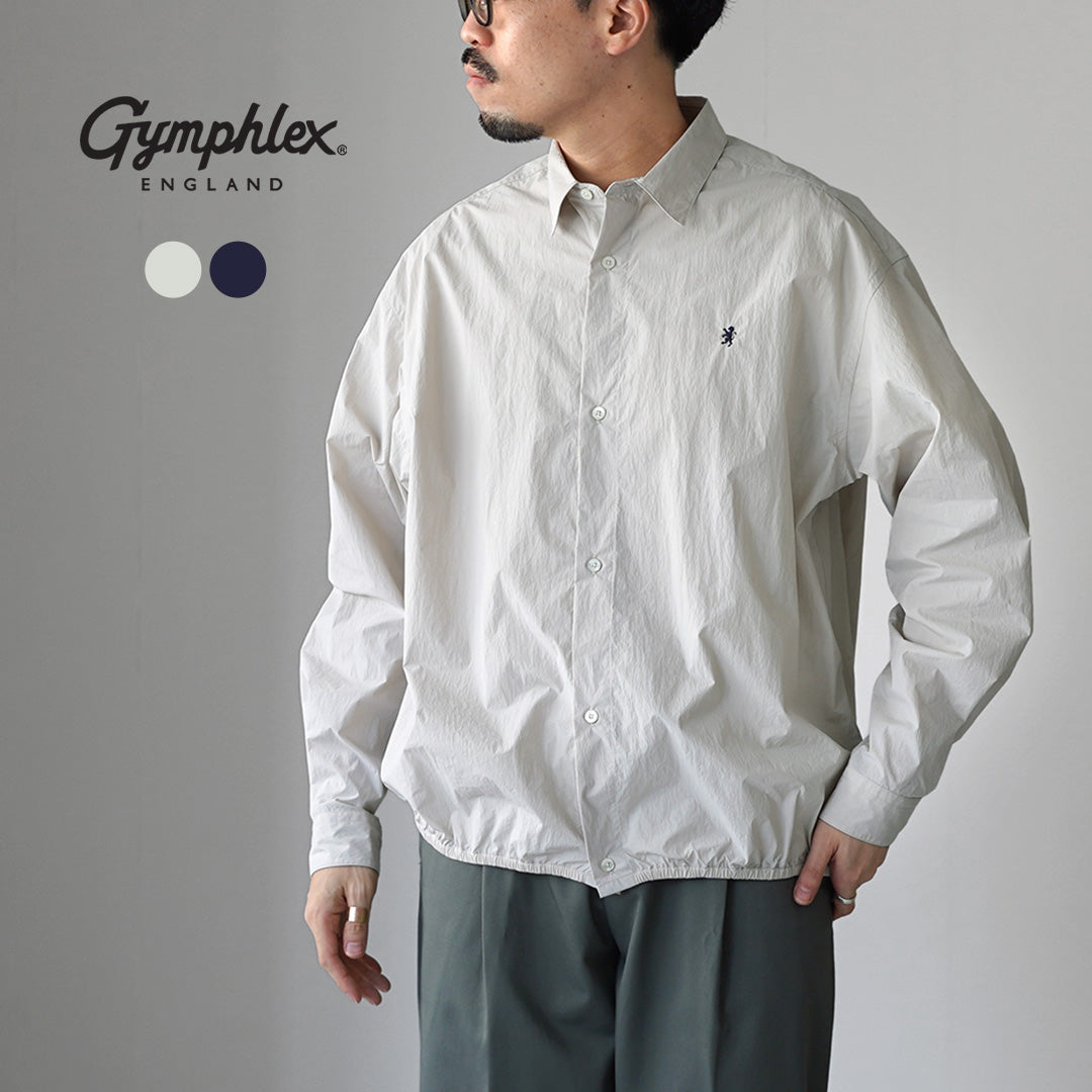 GYMPHLEX（ジムフレックス） ナイロンタスラン 長袖ギャザーシャツ