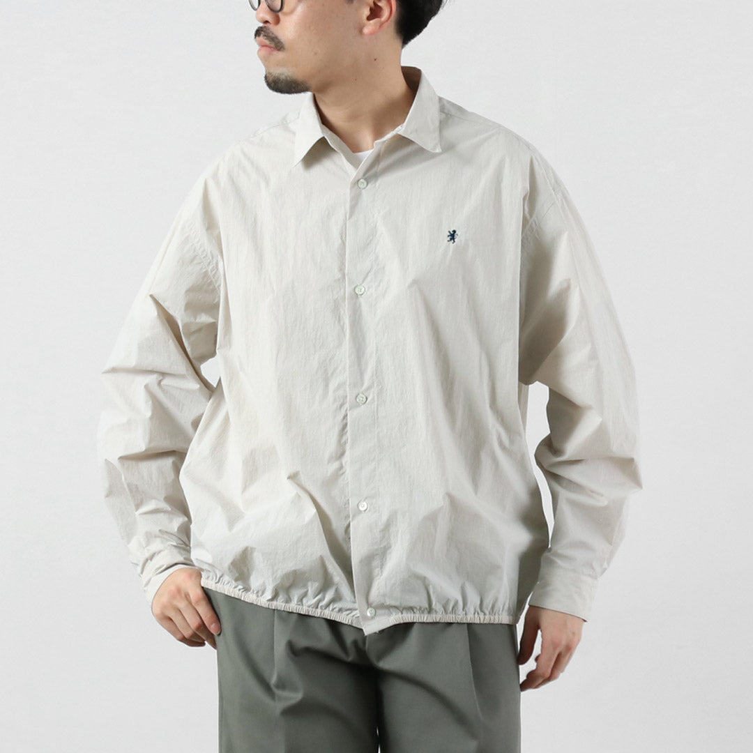 GYMPHLEX（ジムフレックス） ナイロンタスラン 長袖ギャザーシャツ