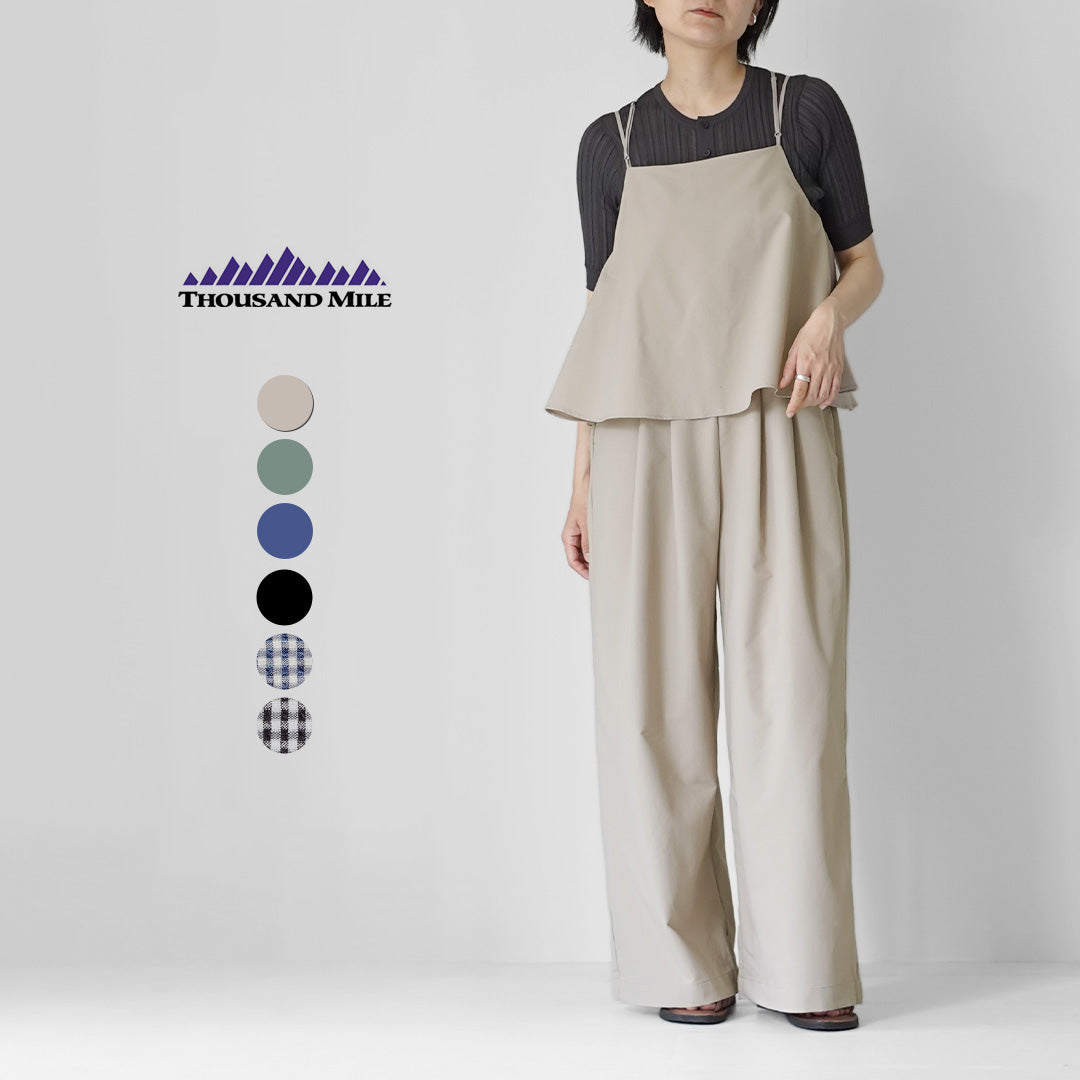 THOUSAND MILE（サウザンドマイル） ハイエアー キャミソール サロペット