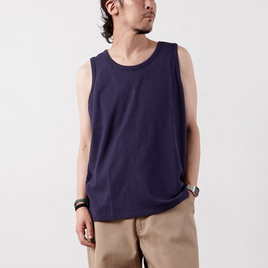 HEALTHKNIT（ヘルスニット） USコットン メッシュ タンクトップ