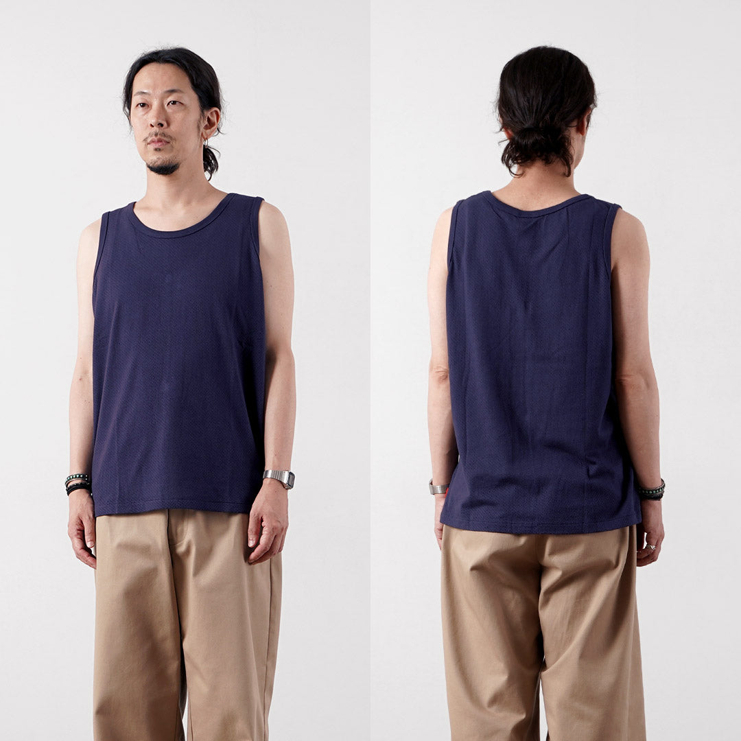 HEALTHKNIT（ヘルスニット） USコットン メッシュ タンクトップ