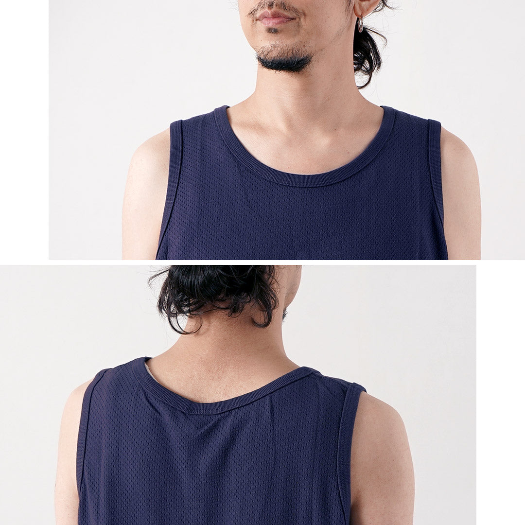 HEALTHKNIT（ヘルスニット） USコットン メッシュ タンクトップ