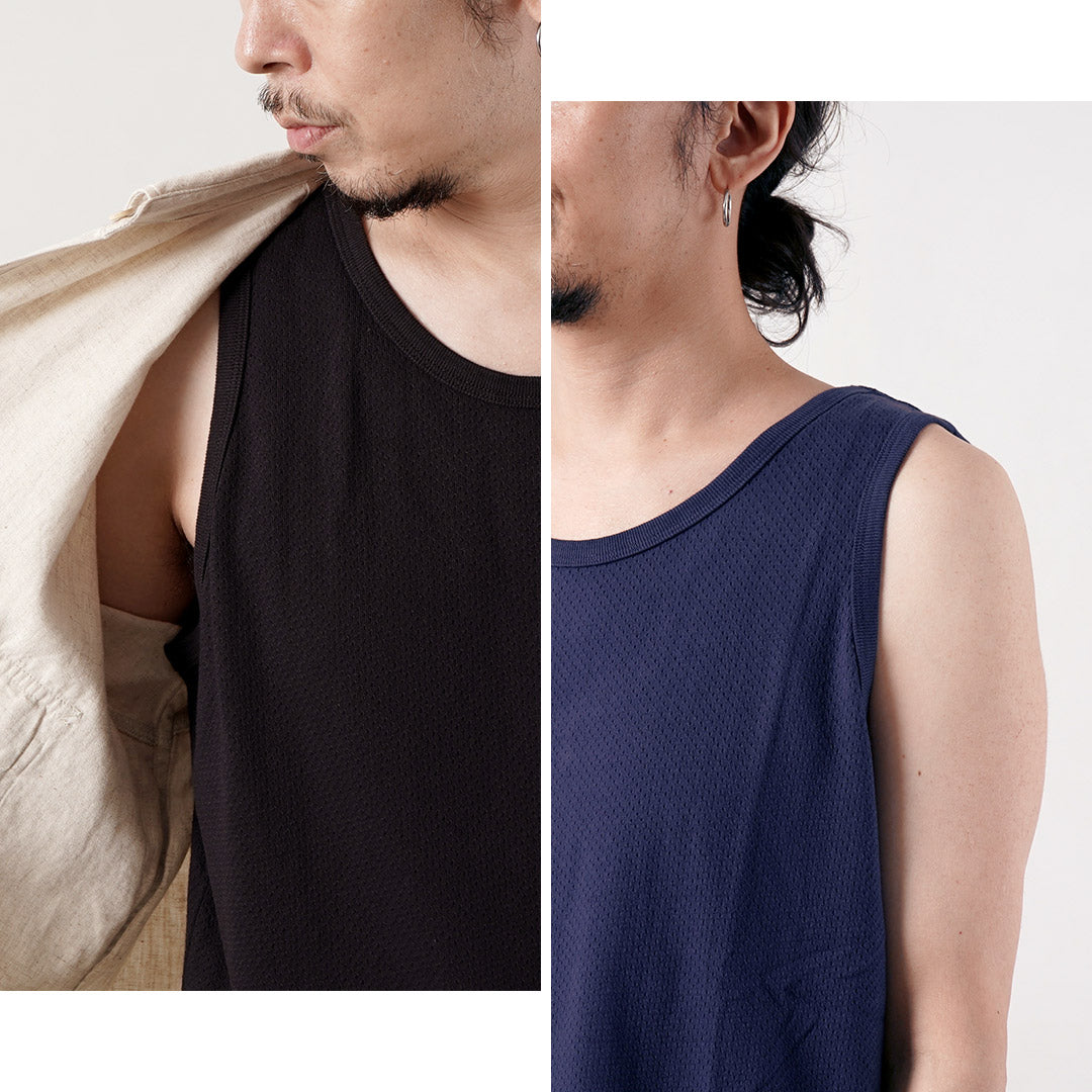 HEALTHKNIT（ヘルスニット） USコットン メッシュ タンクトップ