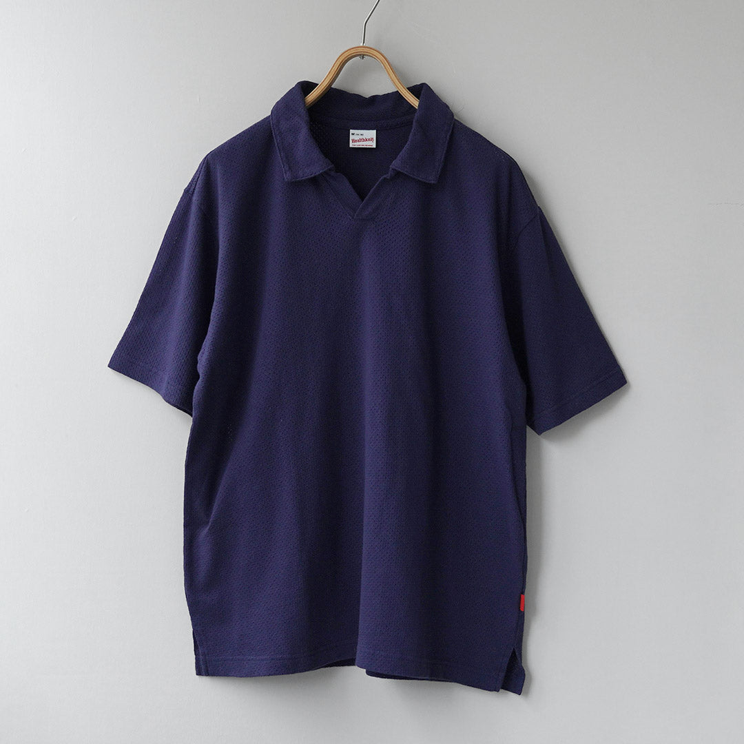HEALTHKNIT（ヘルスニット） USコットン メッシュ スキッパーポロ