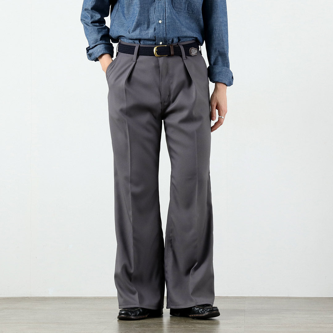 WRANGLER（ラングラー） ランチャー ワイド ポリエステルツイル スラックス