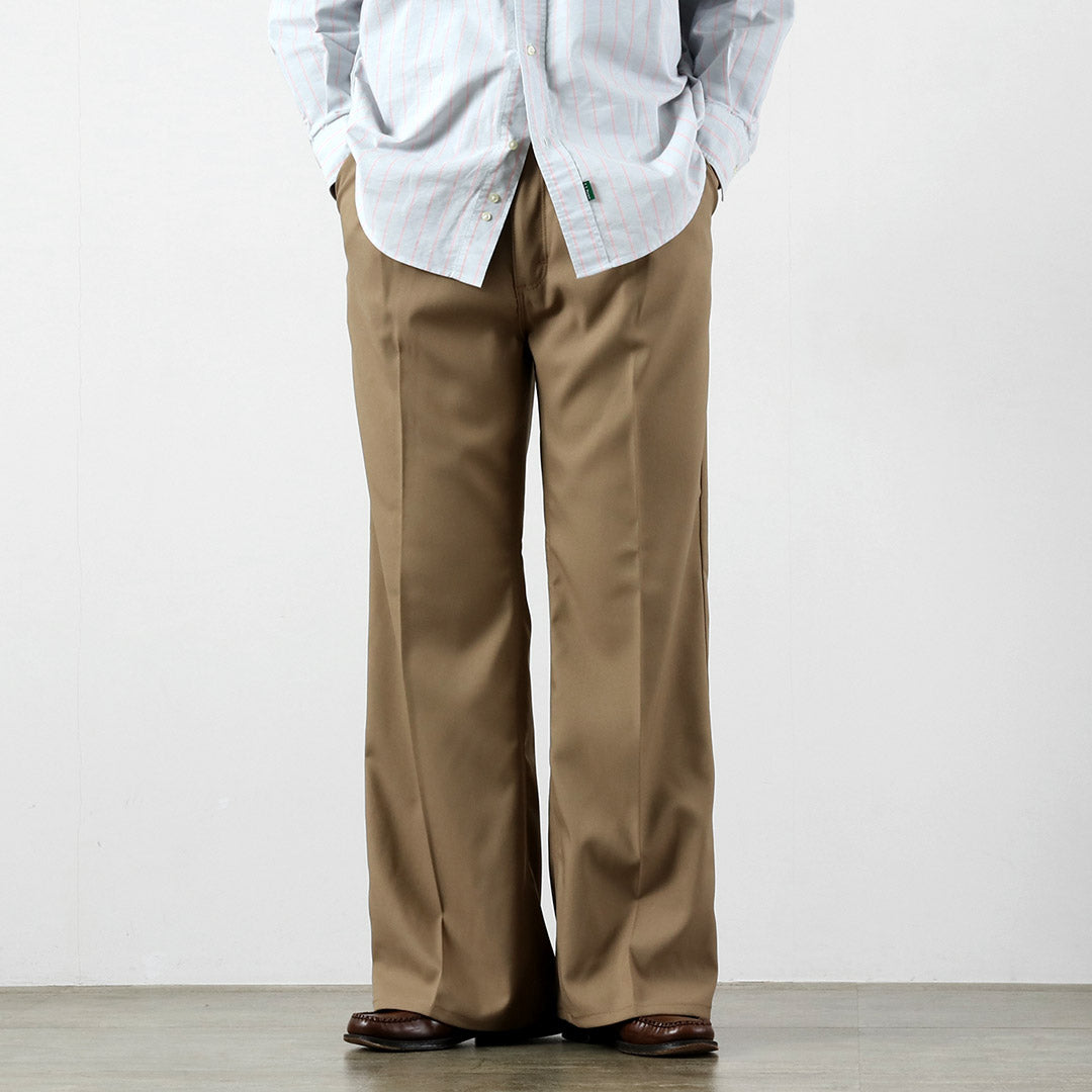 WRANGLER（ラングラー） ランチャー ワイド ポリエステルツイル スラックス