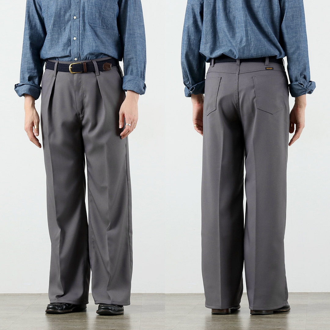 WRANGLER（ラングラー） ランチャー ワイド ポリエステルツイル スラックス