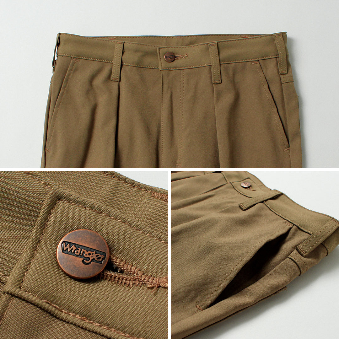 WRANGLER（ラングラー） ランチャー ワイド ポリエステルツイル スラックス