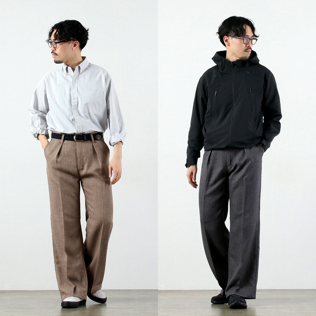 WRANGLER（ラングラー） ランチャー ワイド リネンライクファブリック パンツ