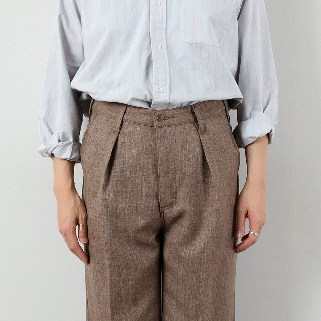 WRANGLER（ラングラー） ランチャー ワイド リネンライクファブリック パンツ