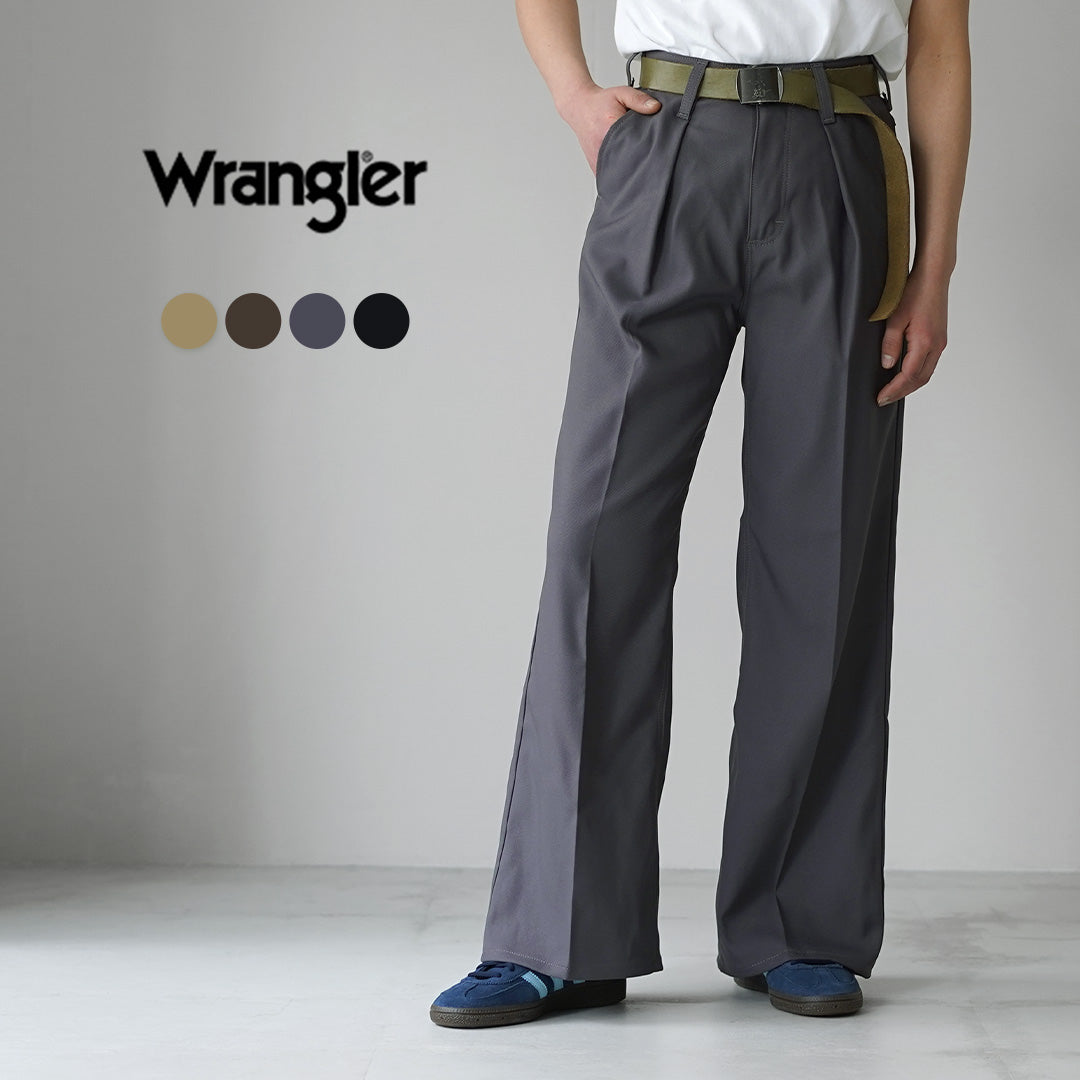 WRANGLER（ラングラー）　ランチャー ワイド ポリエステルツイル パンツ レディース