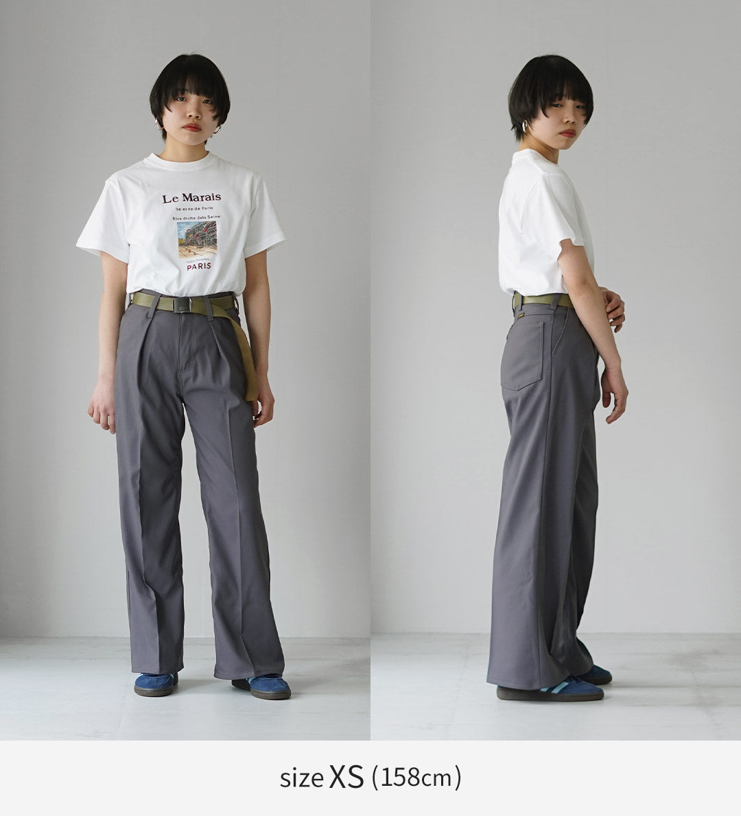 WRANGLER（ラングラー）　ランチャー ワイド ポリエステルツイル パンツ レディース