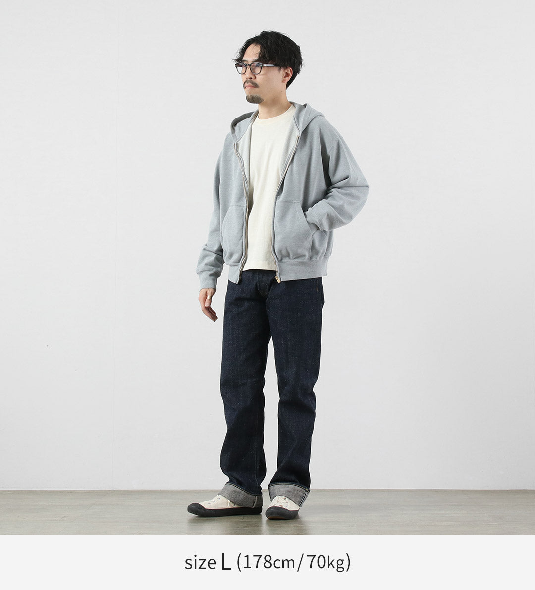 REMI RELIEF（レミレリーフ） SP加工裏毛ZIPパーカー New Fit