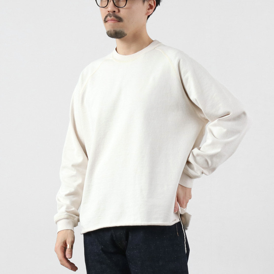 REMI RELIEF（レミレリーフ） SP加工スーピマ裏毛ラグランクルー