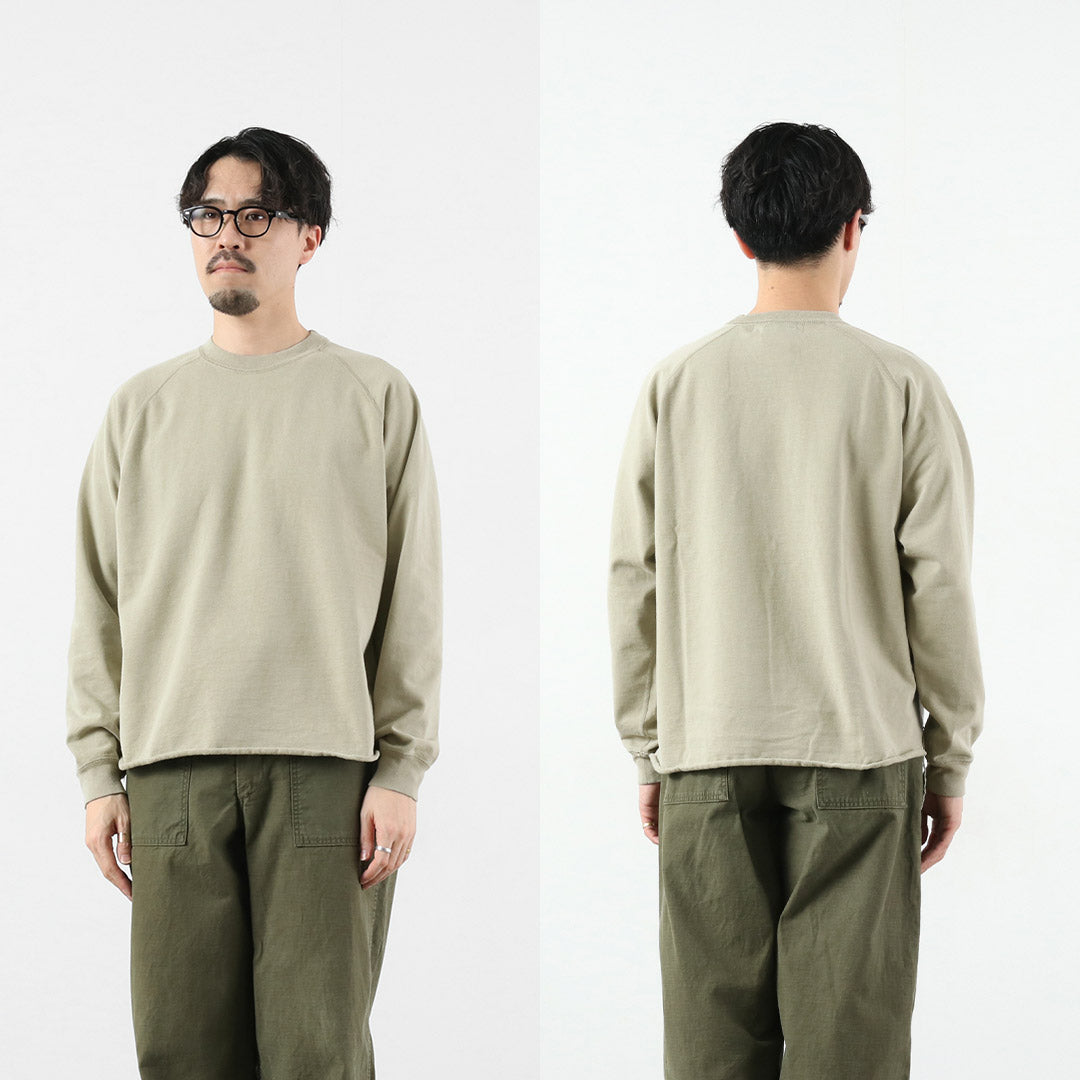 REMI RELIEF（レミレリーフ） SP加工スーピマ裏毛ラグランクルー