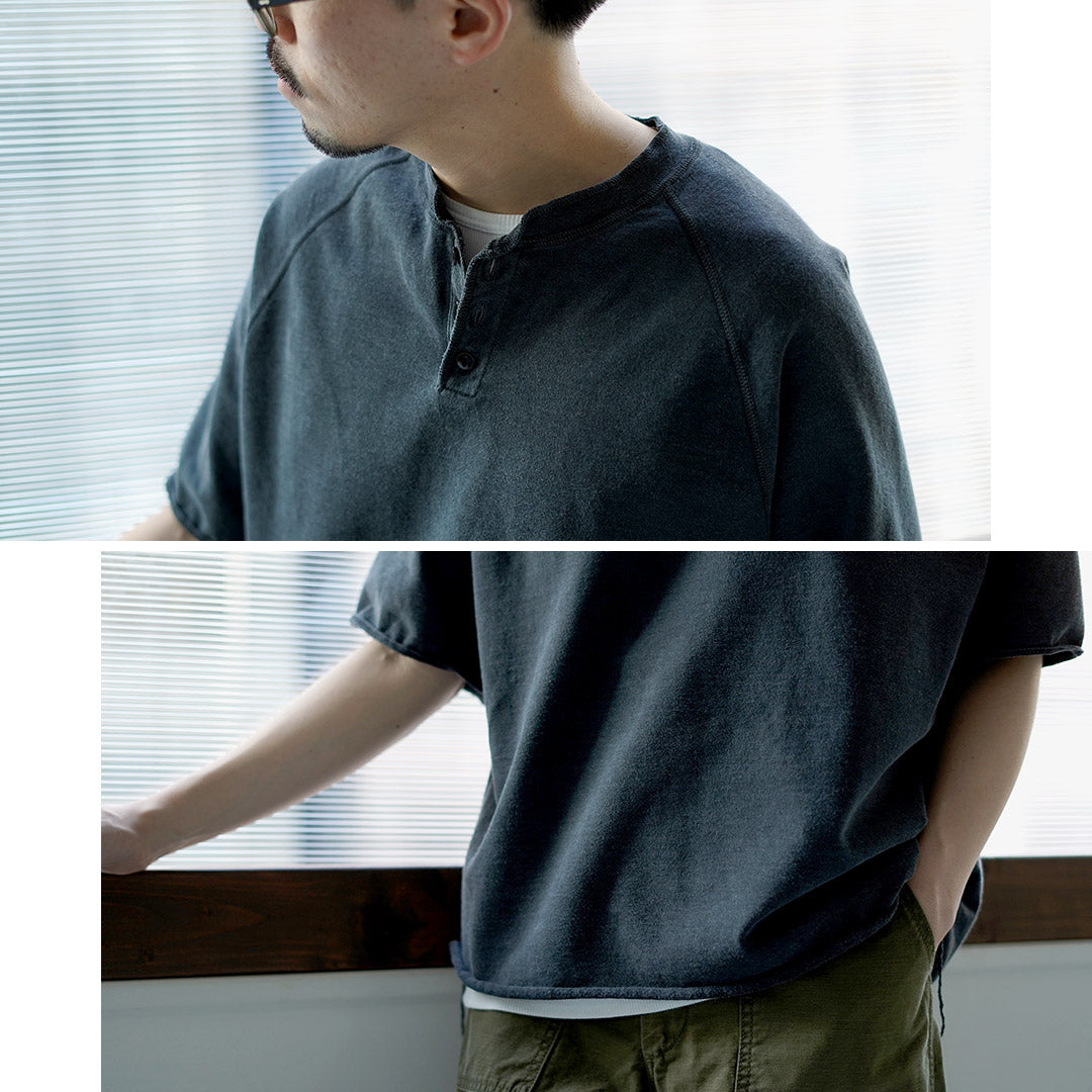 REMI RELIEF（レミレリーフ） スーピマ裏毛ヘンリーネックS/Sクルー 日本製