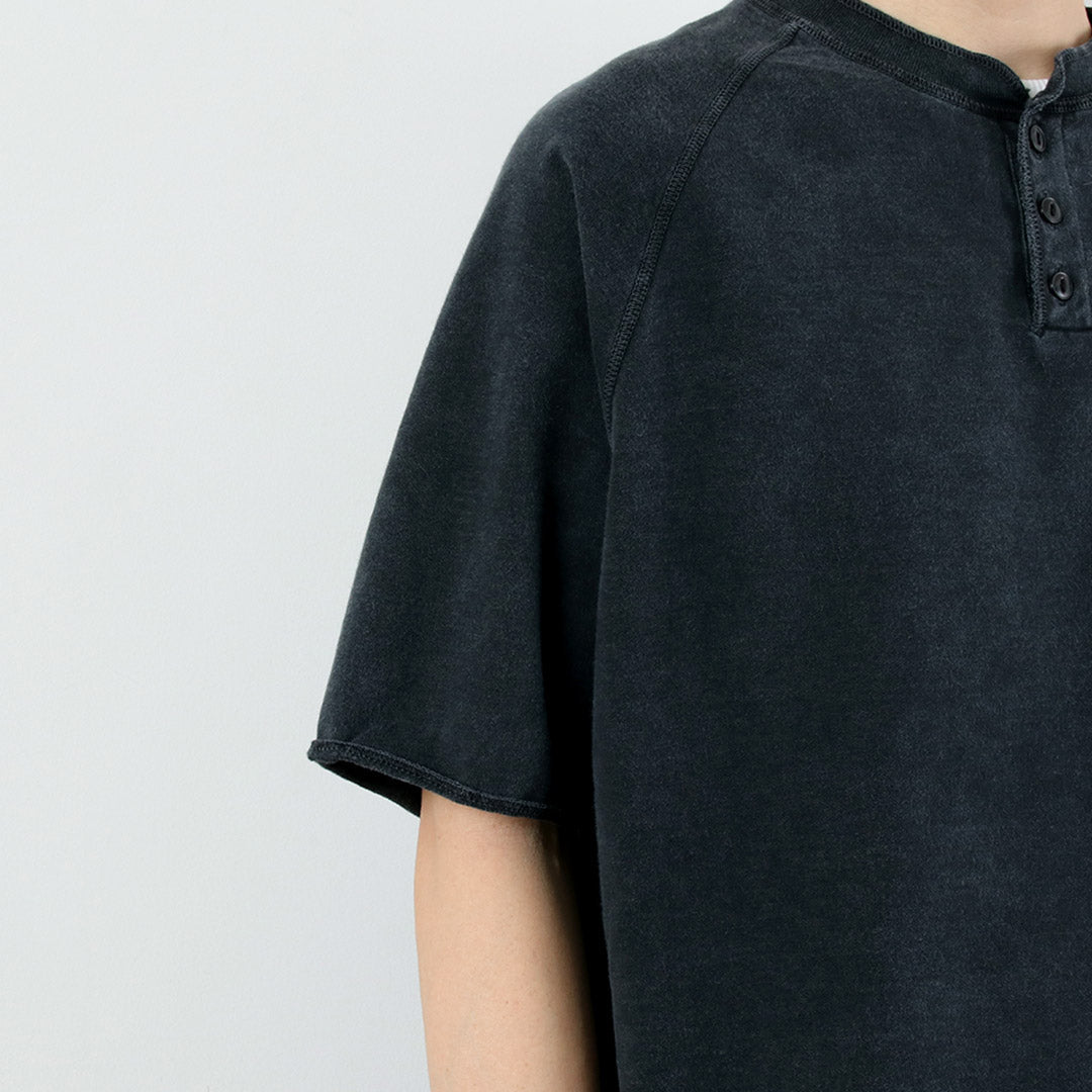 REMI RELIEF（レミレリーフ） スーピマ裏毛ヘンリーネックS/Sクルー 日本製