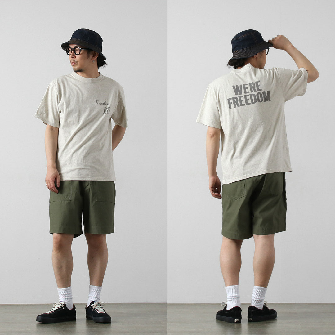 REMI RELIEF（レミレリーフ） HARD SP加工20/-天竺レギュラーTシャツ(FREEDOM) 日本製