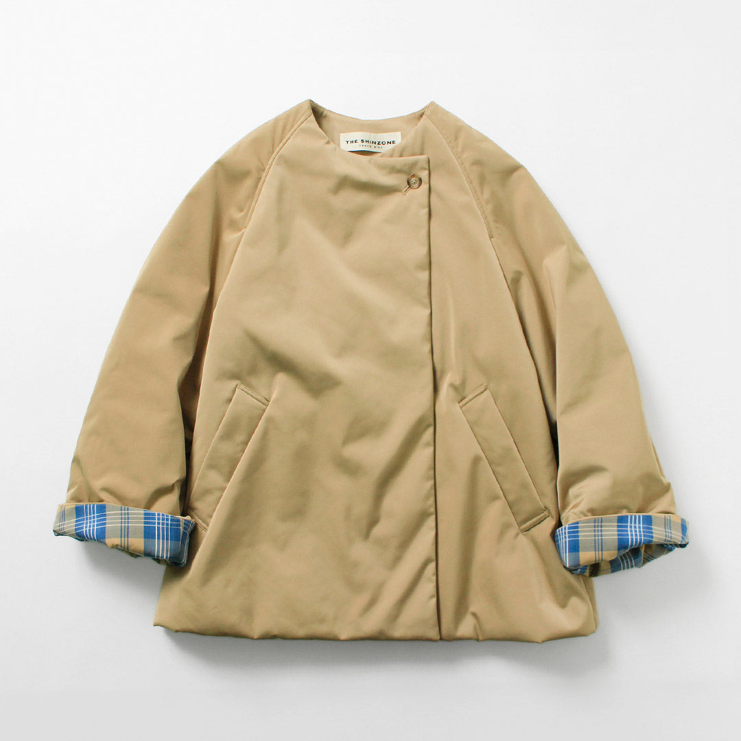 新品タグ付❤︎25SS PRIDE コットン リネン 切替 ブルゾン ジャケット mysty woman（ミスティウーマン） ミリタリージャケット モッズコート