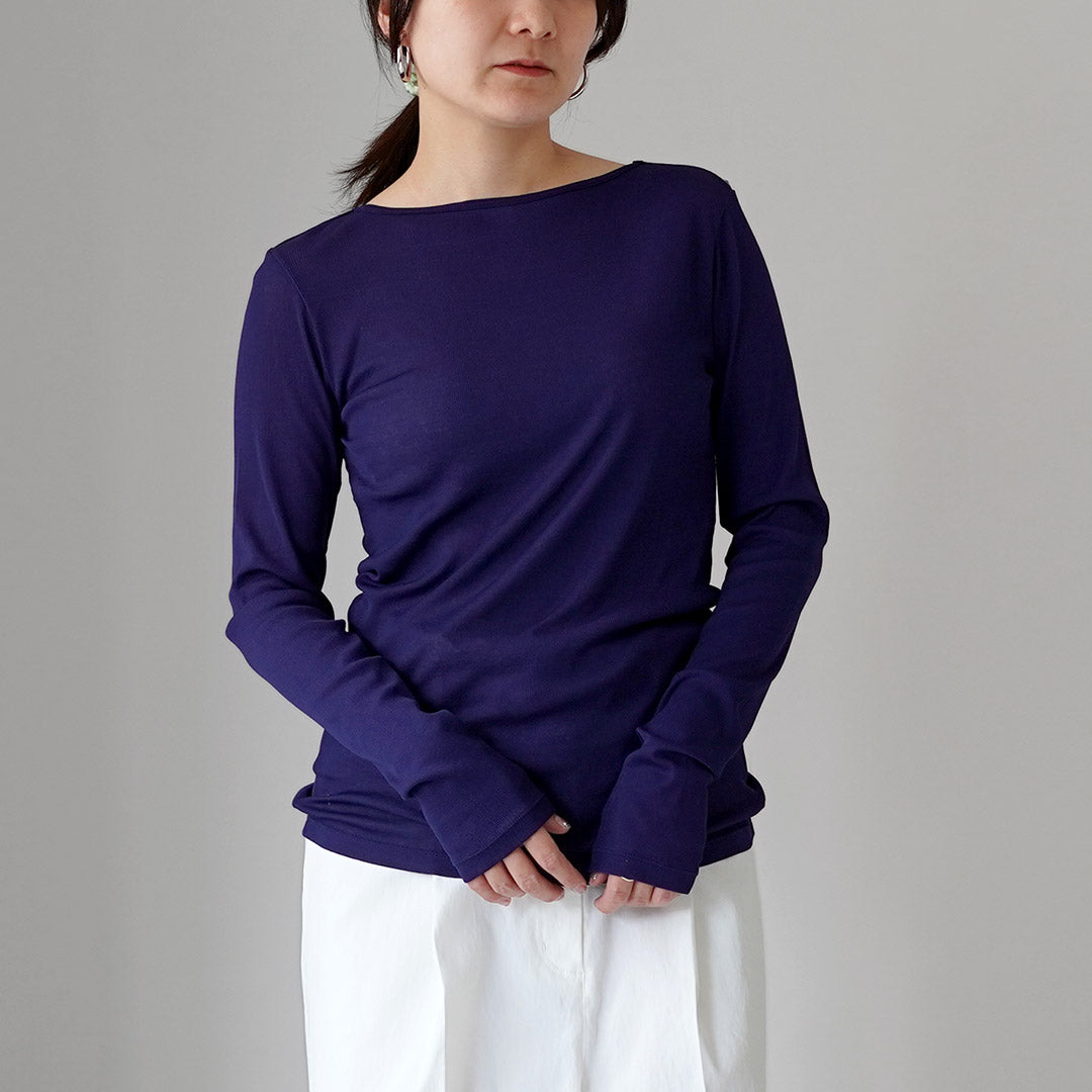 SHINZONE（シンゾーン） シアー リブ ロング スリーブ Tシャツ