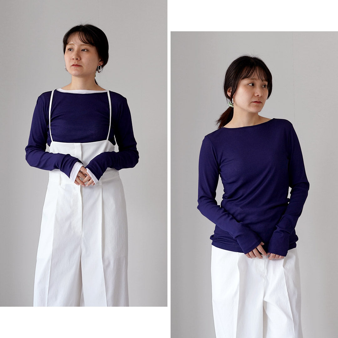 SHINZONE（シンゾーン） シアー リブ ロング スリーブ Tシャツ