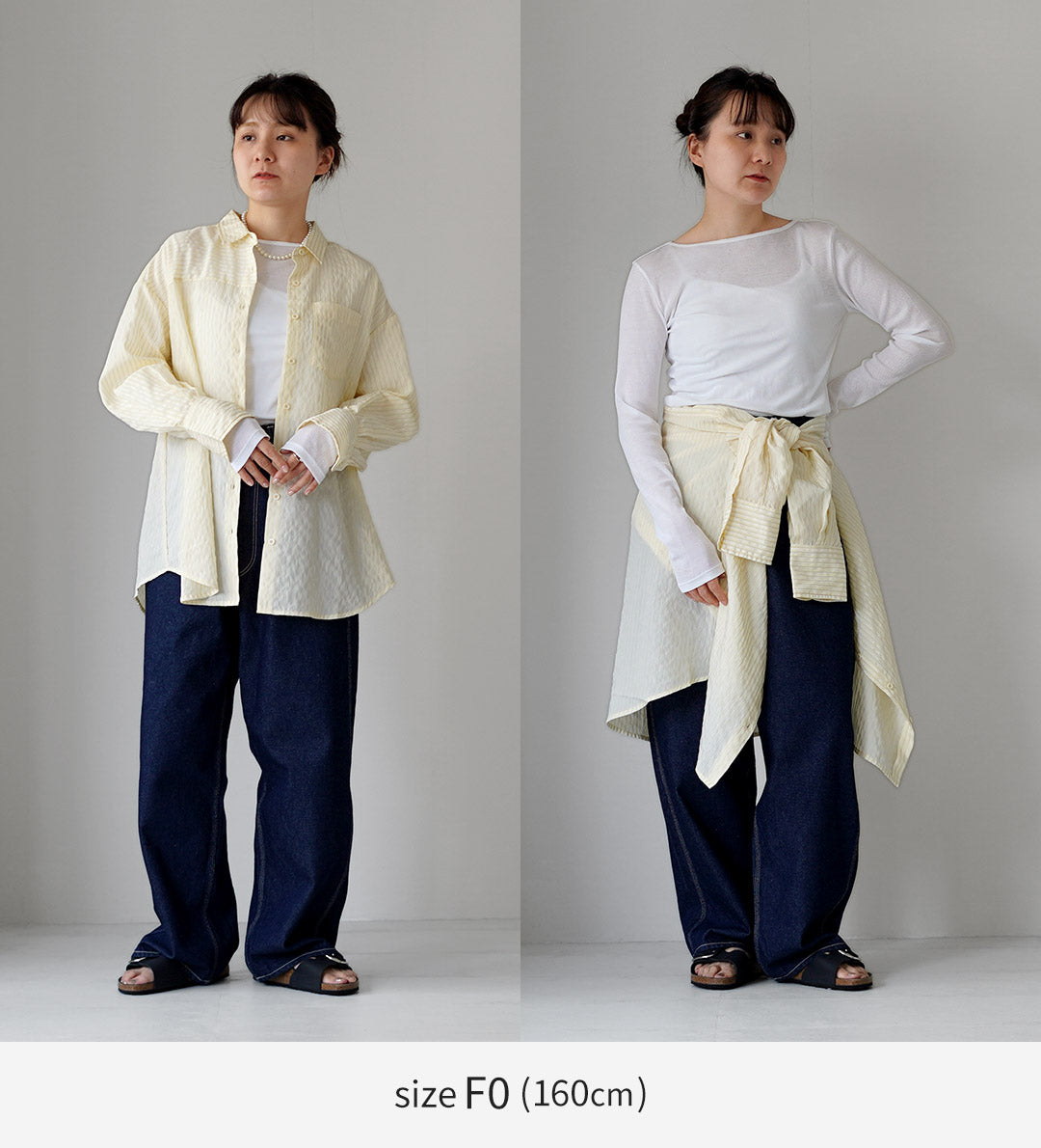 SHINZONE（シンゾーン） シアー リブ ロング スリーブ Tシャツ