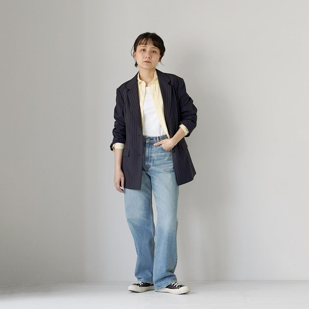 SHINZONE（シンゾーン） ストライプ クライスラー ジャケット 日本製