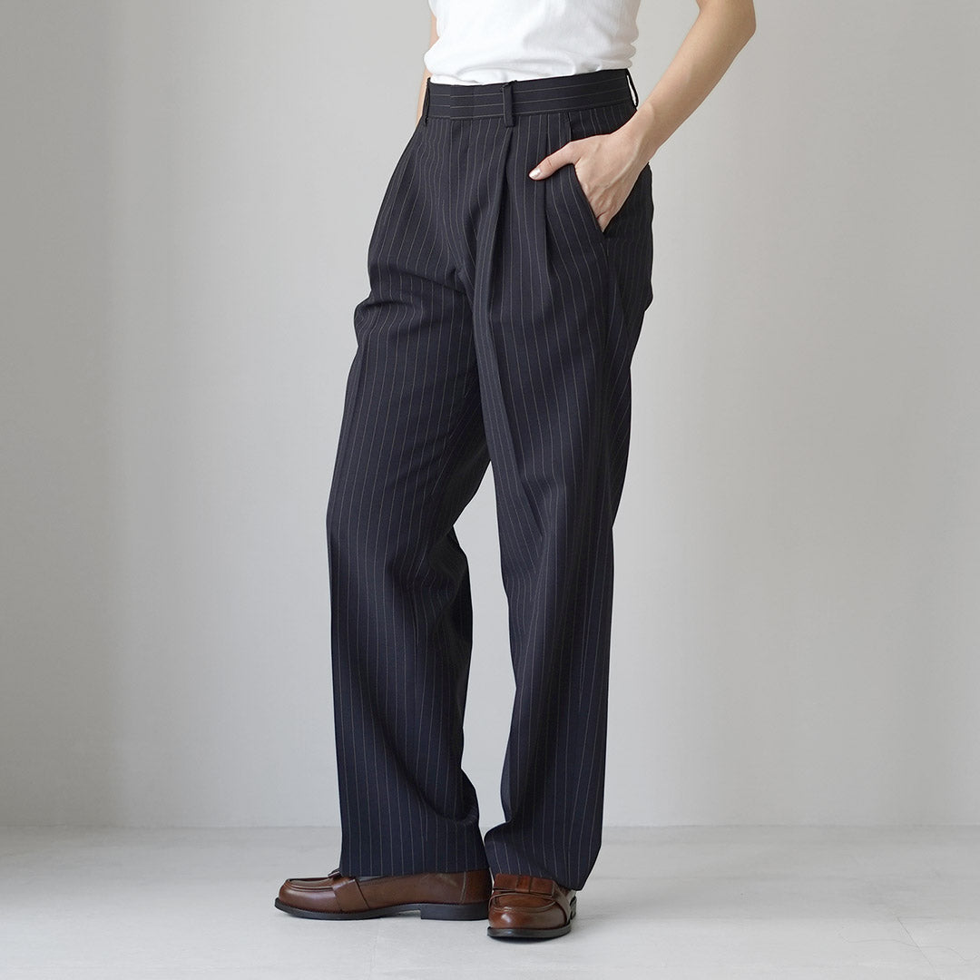 SHINZONE（シンゾーン） ストライプ クライスラー パンツ 26SMSPA10