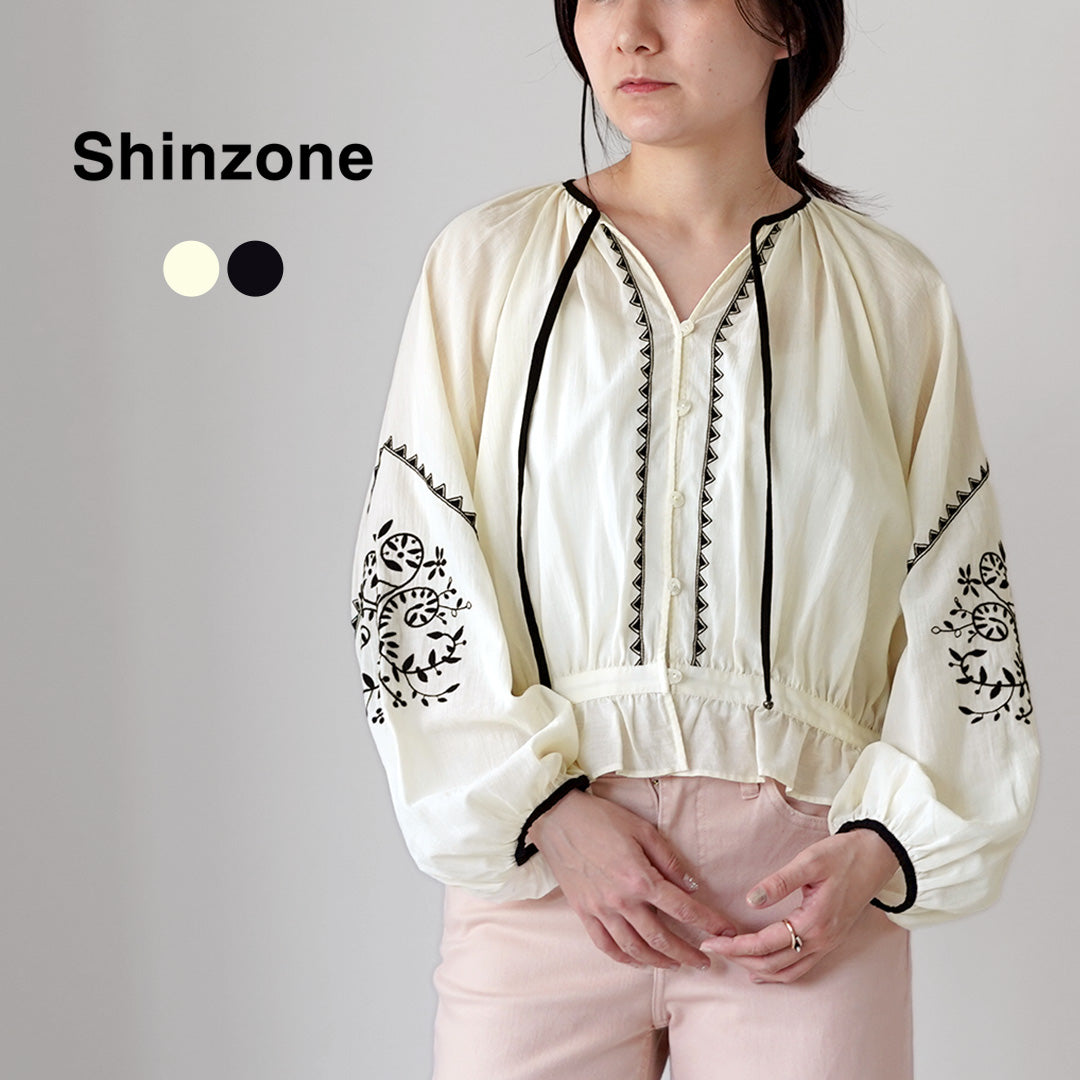 SHINZONE（シンゾーン） エンブロイダード ブラウス 26SMSBL09