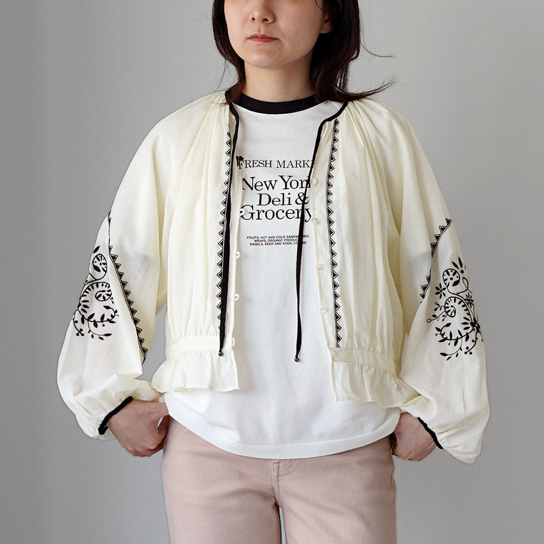 SHINZONE（シンゾーン） エンブロイダード ブラウス 26SMSBL09