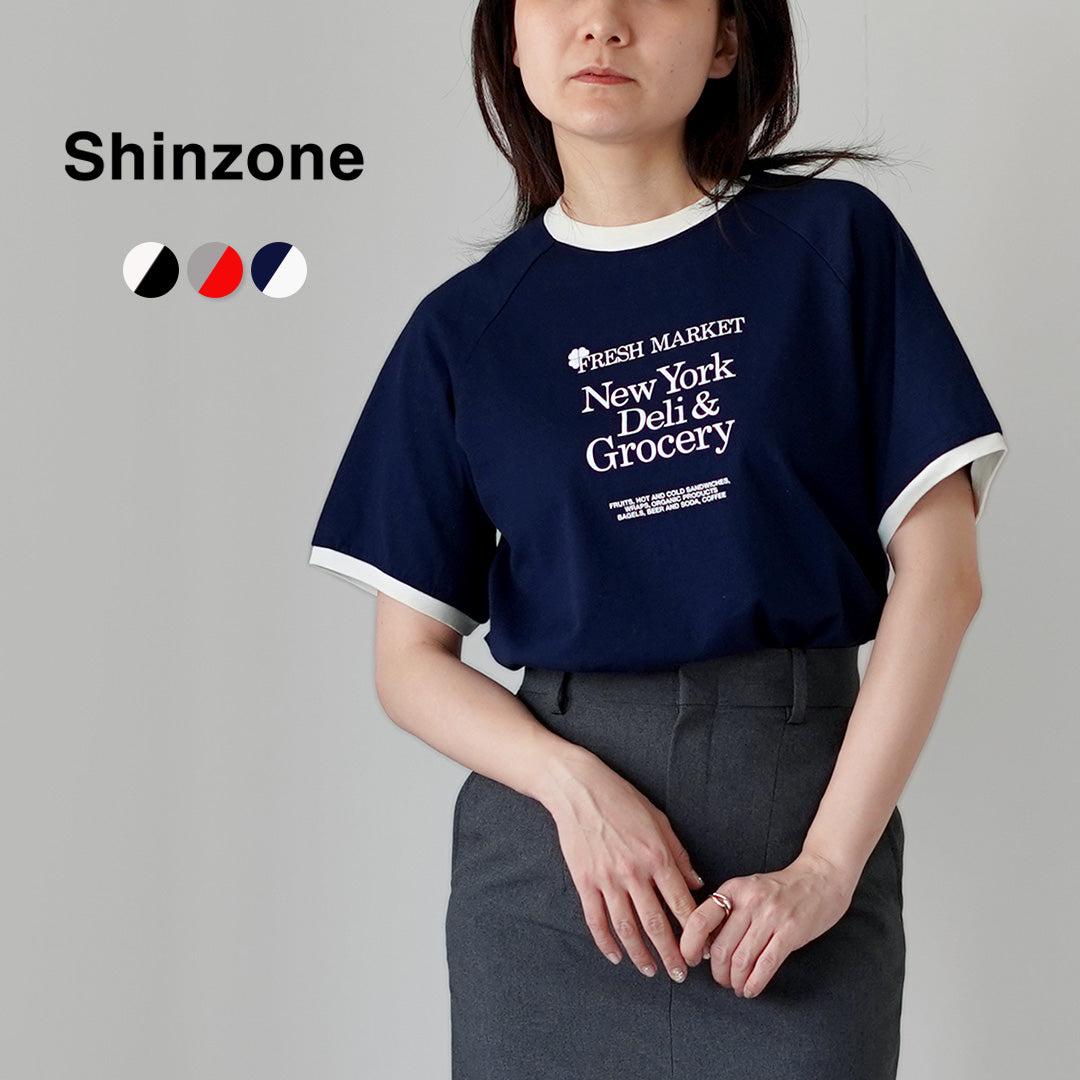 Shinzone バックレースTシャツ 新品 Shinzone（シンゾーン） コットン パック Tシャツ PACK TEE 20smscu66