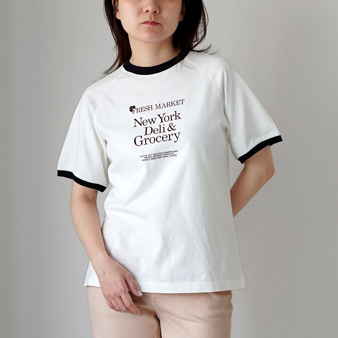 SHINZONE（シンゾーン） フレッシュマーケット リンガー Tシャツ 26SMSCU12 日本製