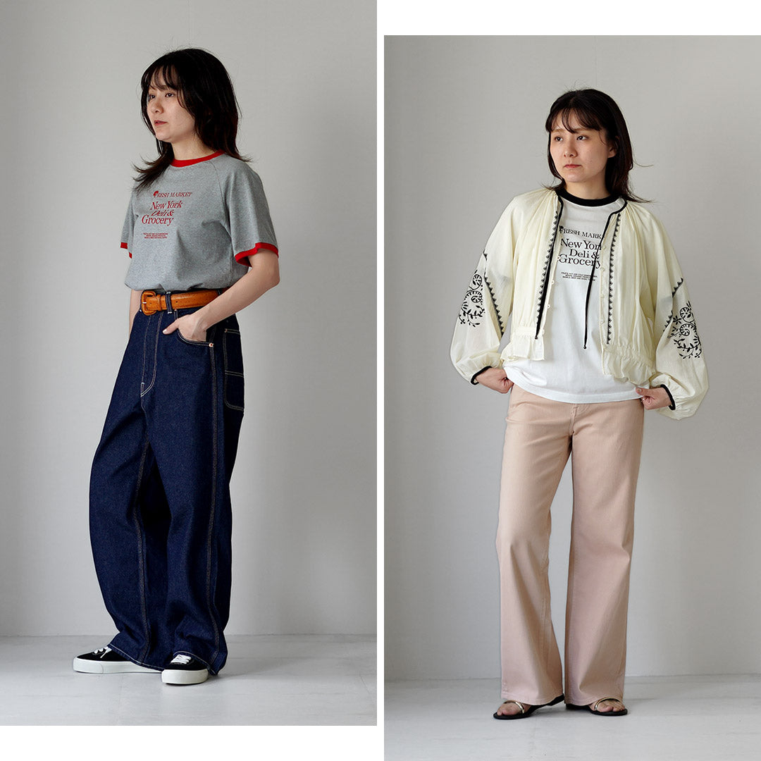 SHINZONE（シンゾーン） フレッシュマーケット リンガー Tシャツ 26SMSCU12 日本製