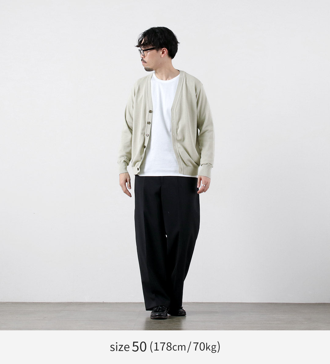 RINASCENTE（リナシェンテ） ハイブリッド ウォッシャブル ニットカーディガン 日本製