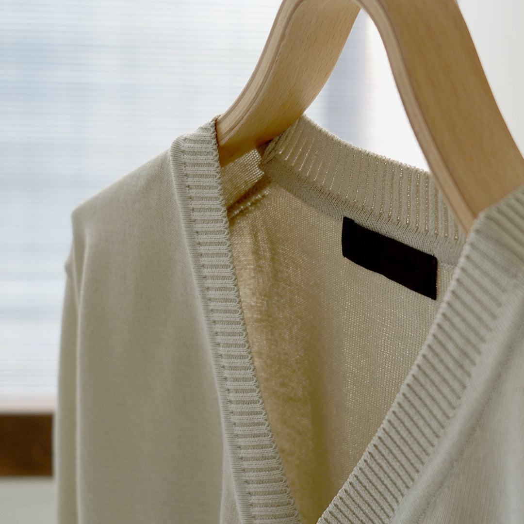 RINASCENTE（リナシェンテ） ハイブリッド ウォッシャブル ニットカーディガン 日本製