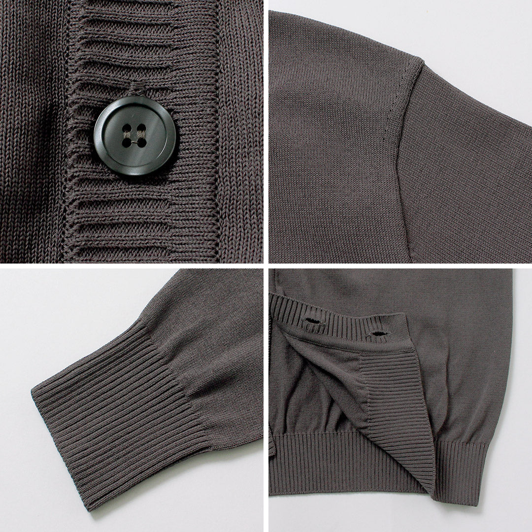 RINASCENTE（リナシェンテ） ハイブリッド ウォッシャブル ニットカーディガン 日本製