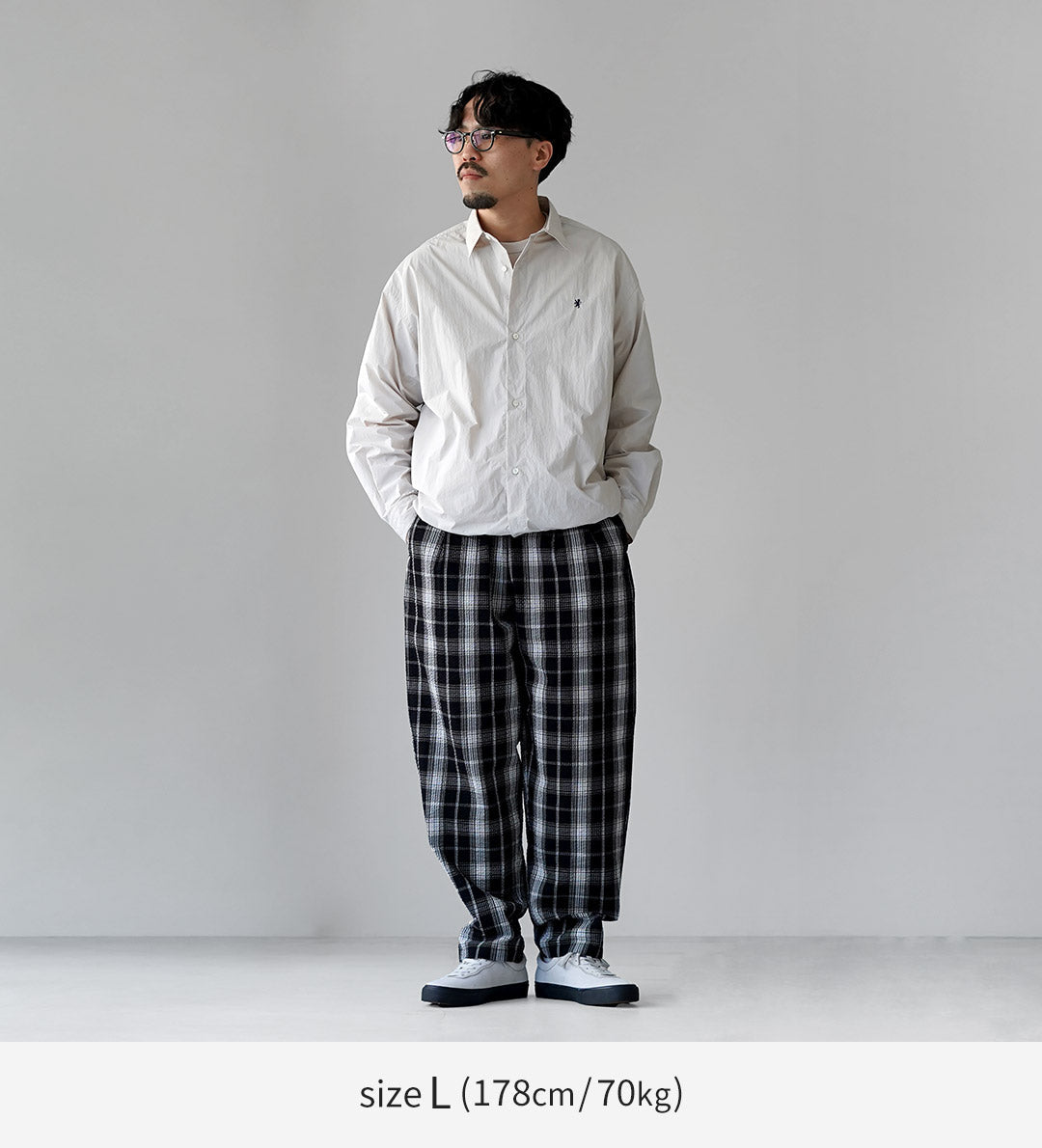 BURLAP OUTFITTER（バーラップアウトフィッター） シアサッカー チェック トラックパンツ