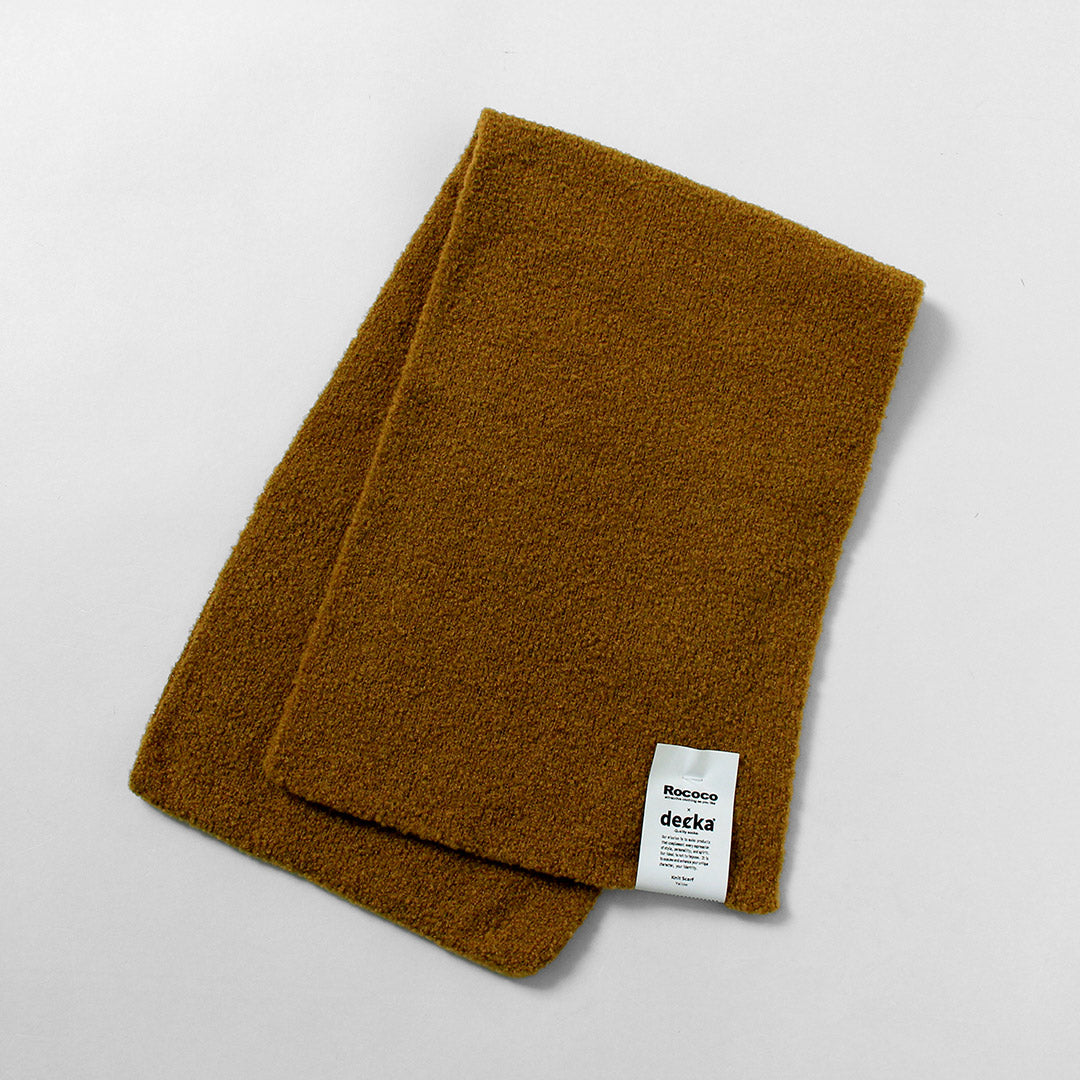 DECKA QUALITY SOCKS（デカ） 別注 アルパカ ニットスカーフ / メンズ