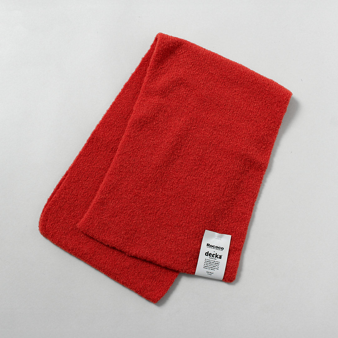 DECKA QUALITY SOCKS（デカ） 別注 アルパカ ニットスカーフ / メンズ