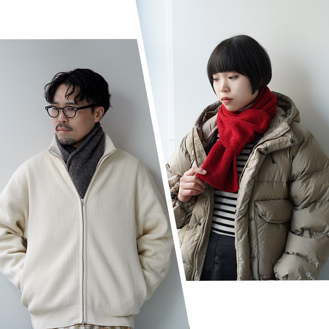 DECKA QUALITY SOCKS（デカ） 別注 アルパカ ニットスカーフ SHOWATABE