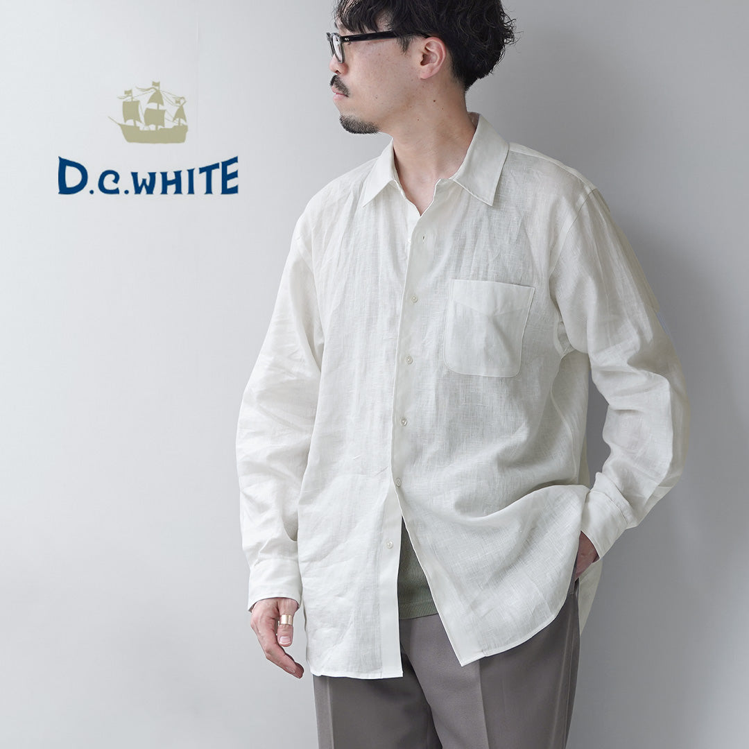 D.C.WHITE（ディーシーホワイト） ニューポート リネン レギュラーカラーシャツ