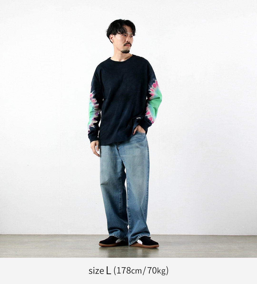 ILL ONE EIGHTY（イルワンエイティー） カラー別注 タイダイ ロングスリーブTシャツ 日本製