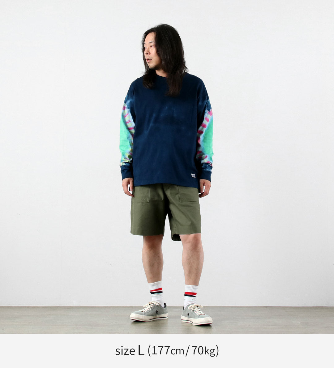 ILL ONE EIGHTY（イルワンエイティー） カラー別注 タイダイ ロングスリーブTシャツ 日本製