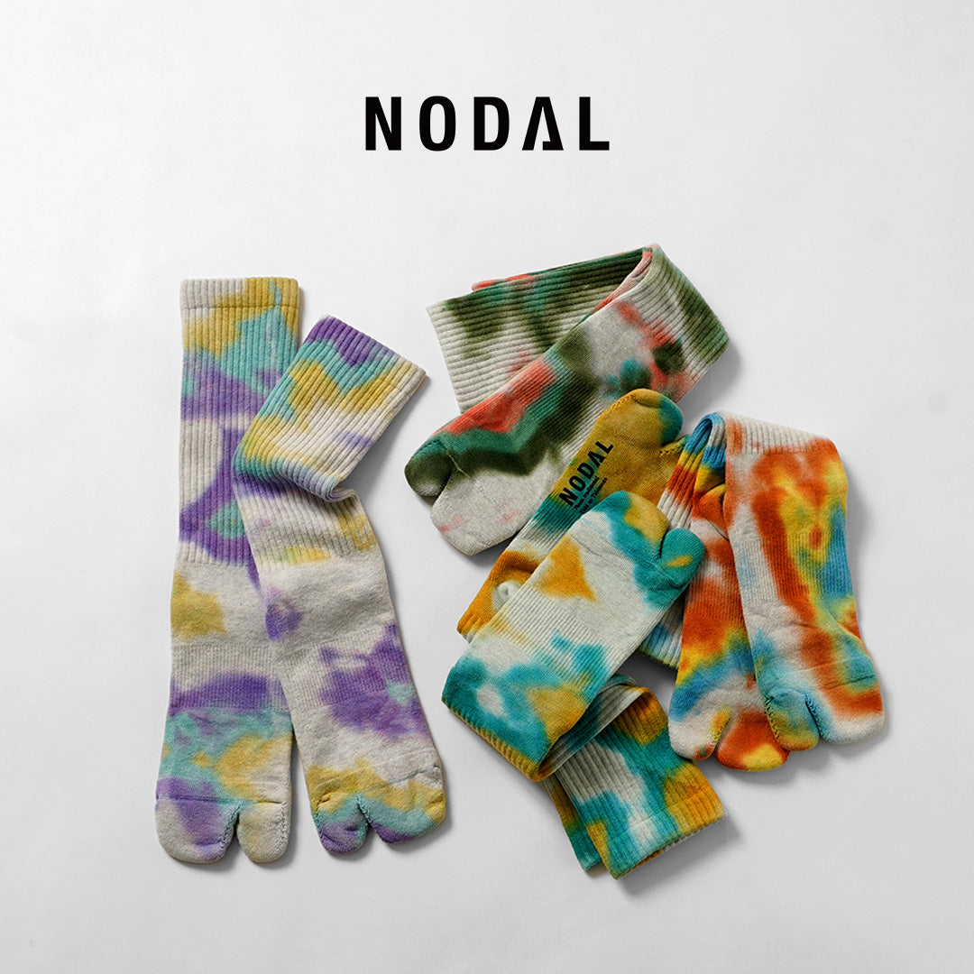 NODAL（ノーダル） タイダイ ロングソックス 日本製