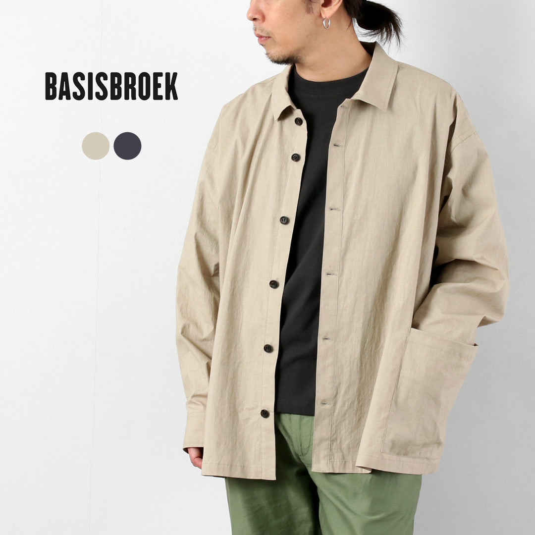 BASISBROEK（バージスブルック） オルガン コットンリネン シャツジャケット 日本製