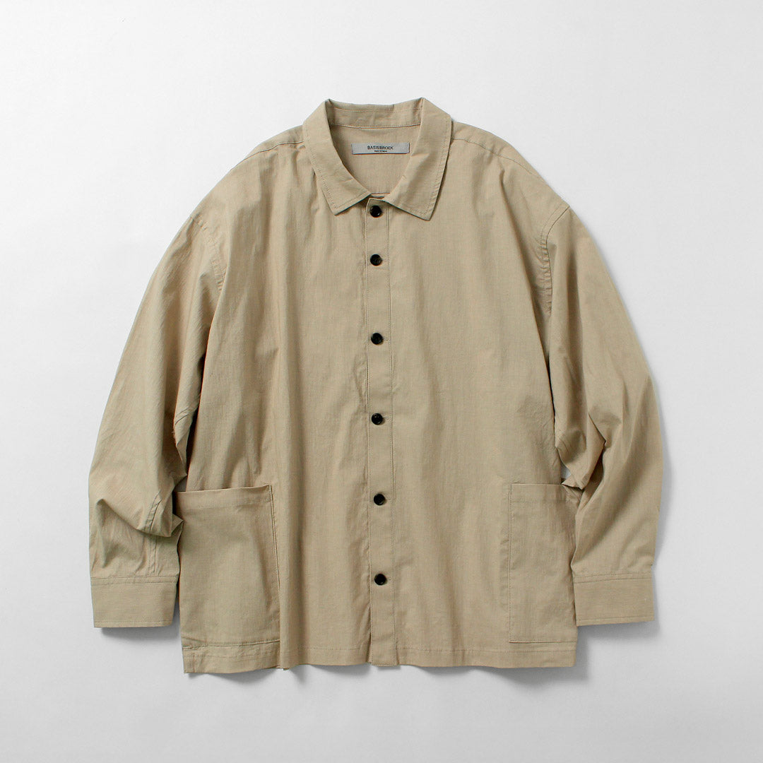 BASISBROEK（バージスブルック） オルガン コットンリネン シャツジャケット 日本製