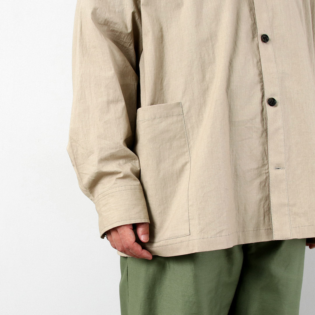 BASISBROEK（バージスブルック） オルガン コットンリネン シャツ