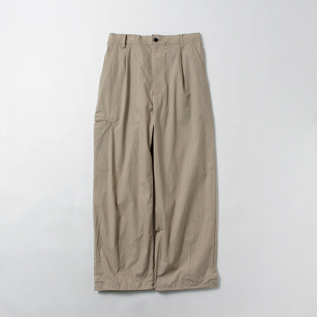 BASISBROEK（バージスブルック） ウィスケン コットンリネン タックパンツ 日本製